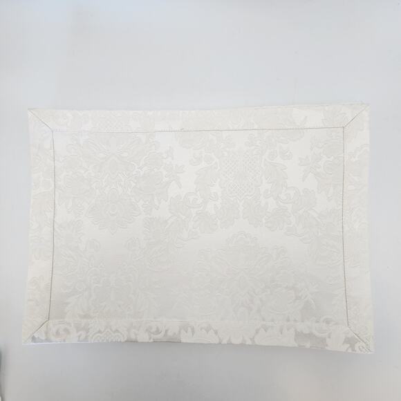 Set of 8 Waterford Wiltshire Ivory Placemats 77104 ~ 19x13” Elegant Table Decor - Picture 8 of 16